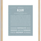 Alan | Name Art Print