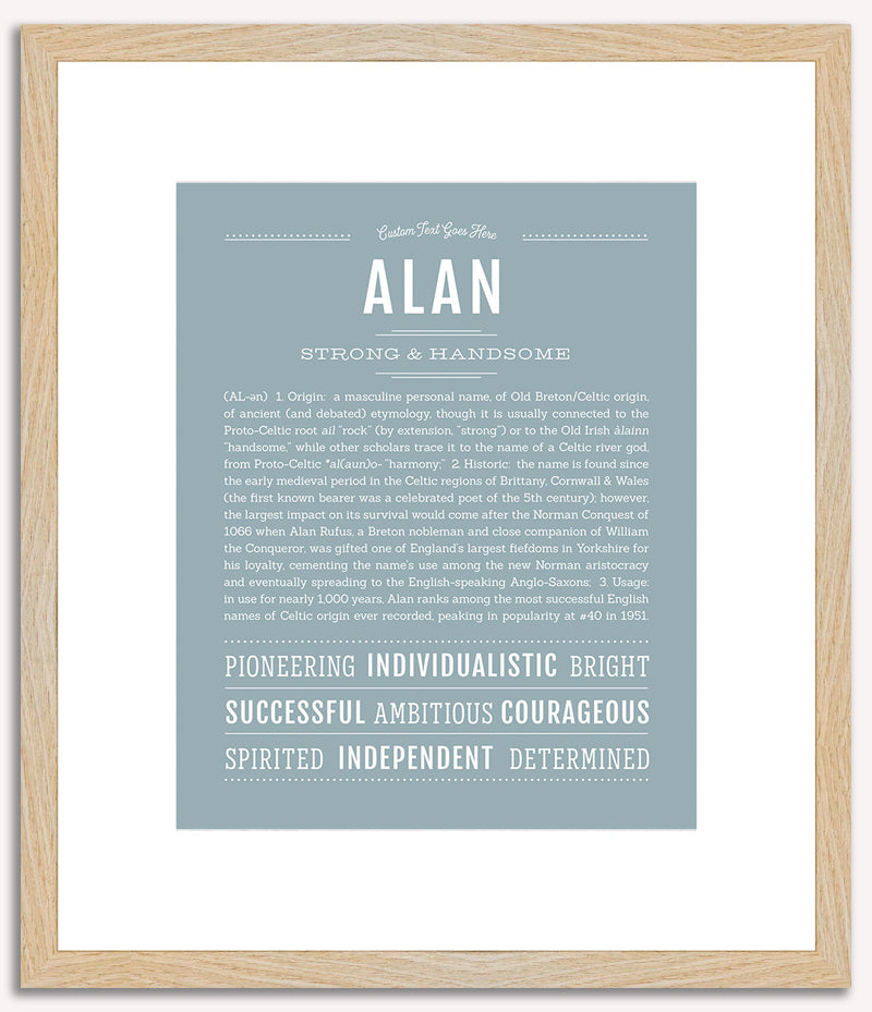 Alan | Name Art Print