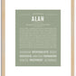 Alan | Name Art Print