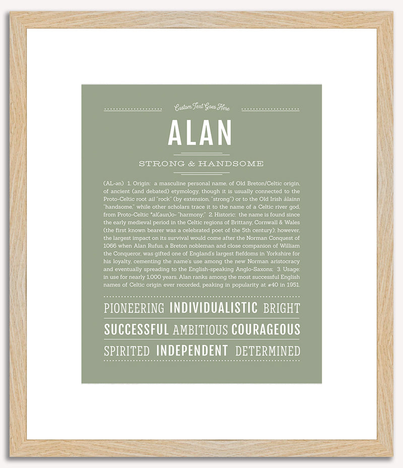 Alan | Name Art Print