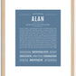 Alan | Name Art Print