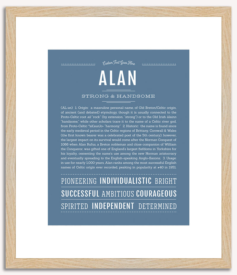 Alan | Name Art Print