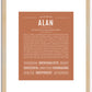 Alan | Name Art Print