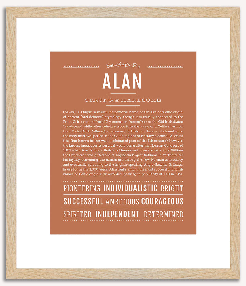 Alan | Name Art Print