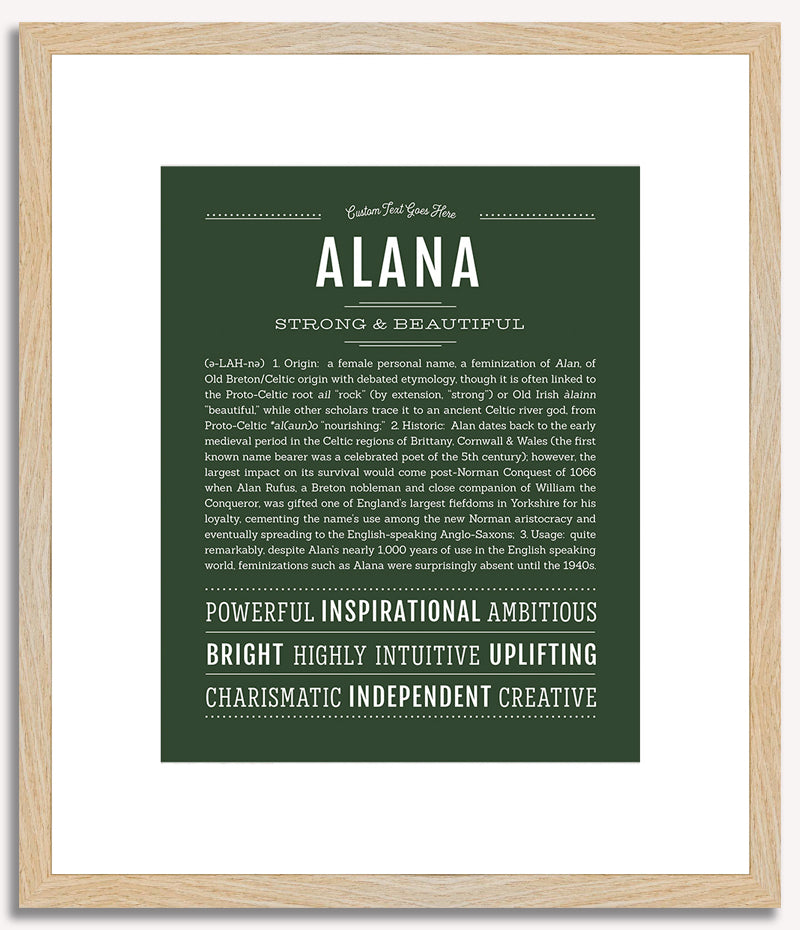 Alana | Name Art Print