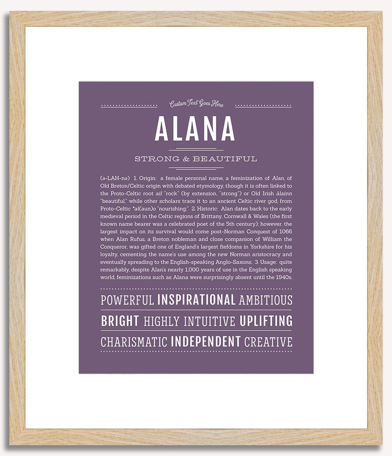 Alana | Name Art Print