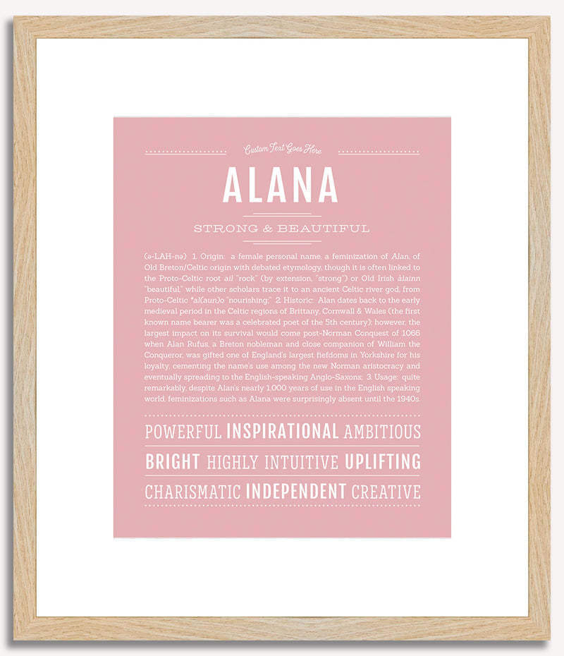 Alana | Name Art Print