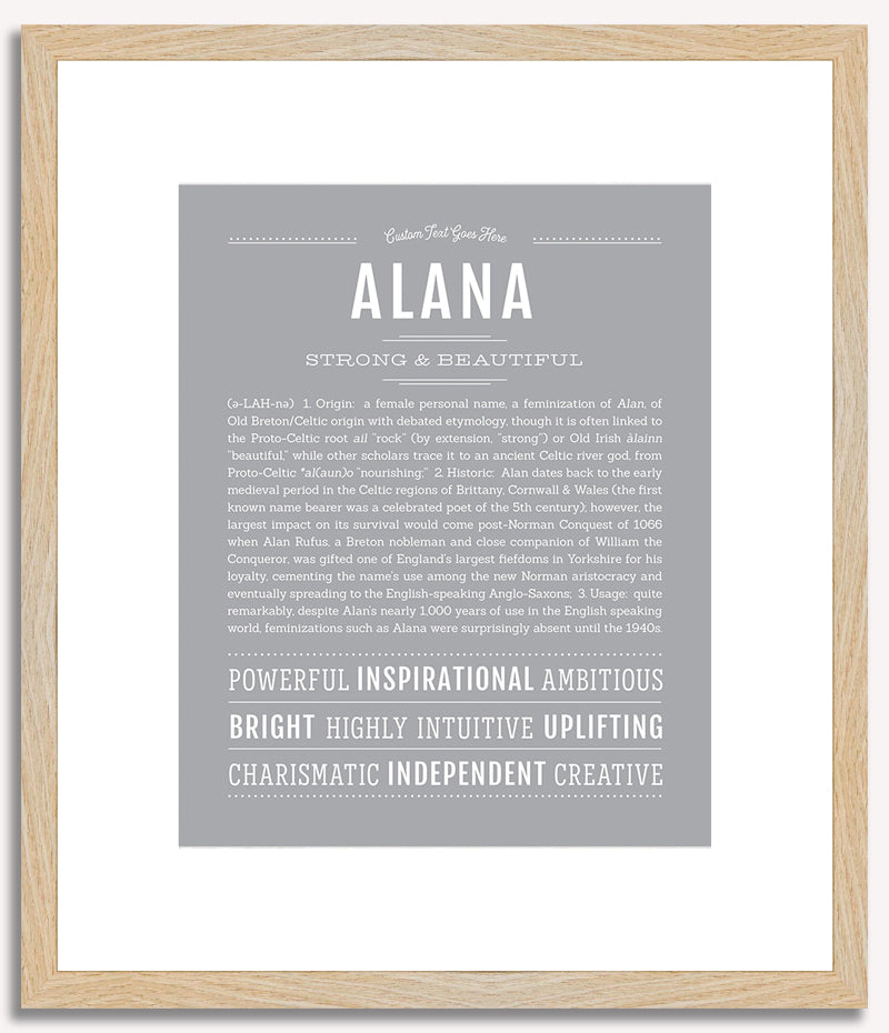 Alana | Name Art Print