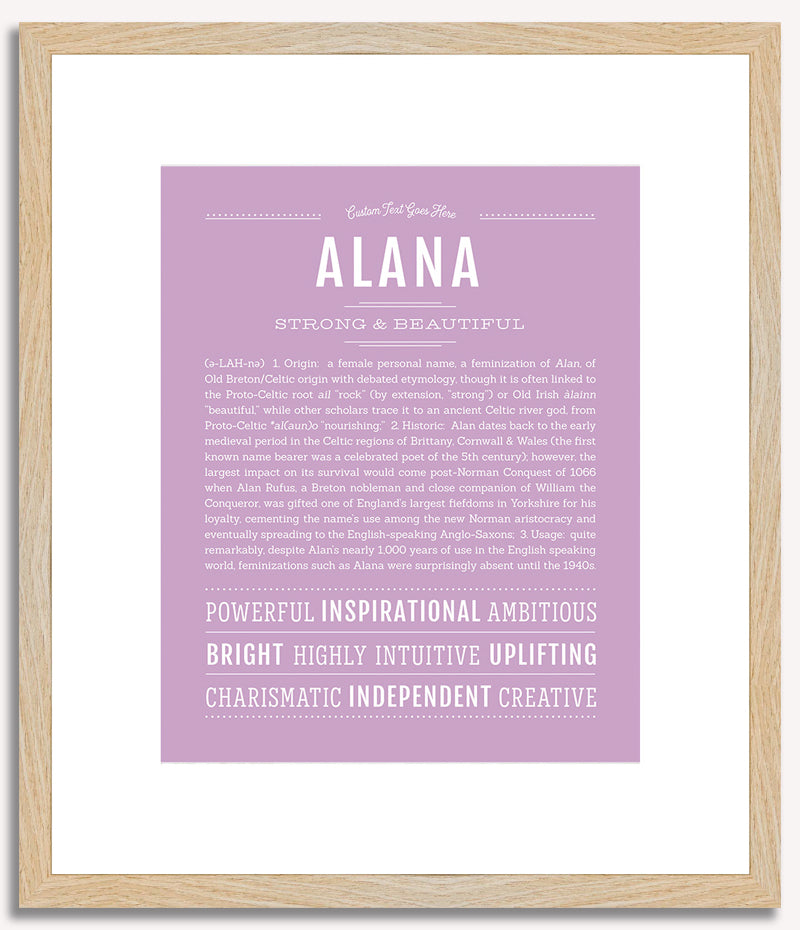 Alana | Name Art Print