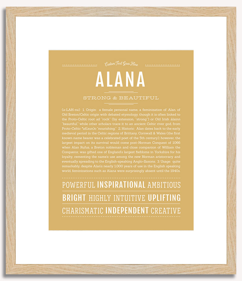 Alana | Name Art Print