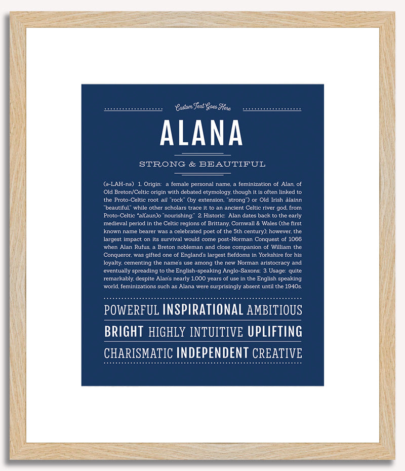 Alana | Name Art Print