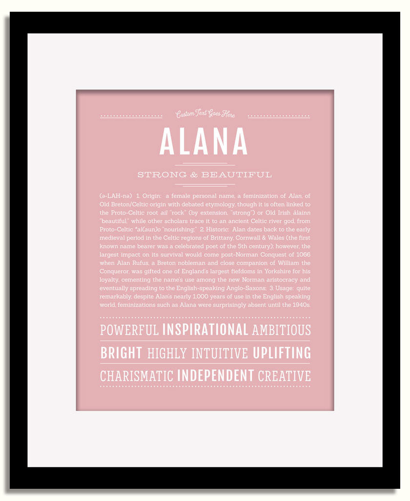 Frame Options | Dusty Rose | Black Frame, Matted