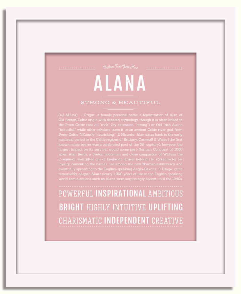 Frame Options | Dusty Rose | White Frame, Matted