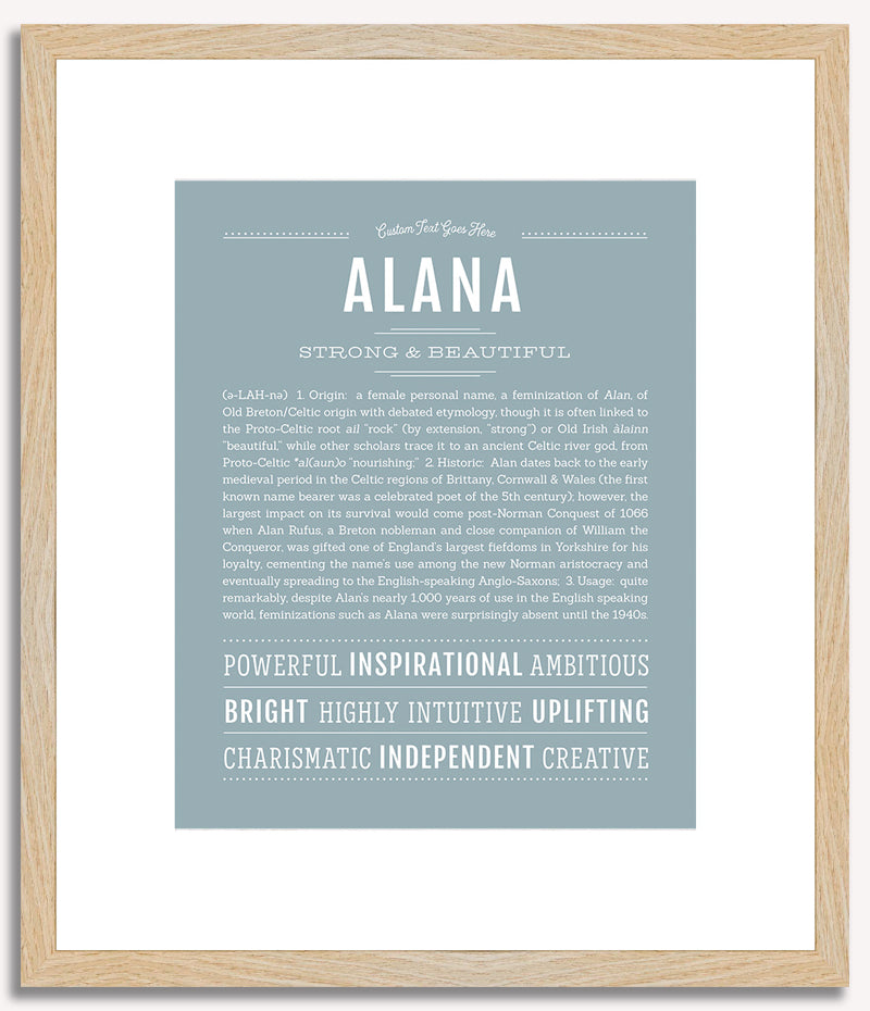 Alana | Name Art Print