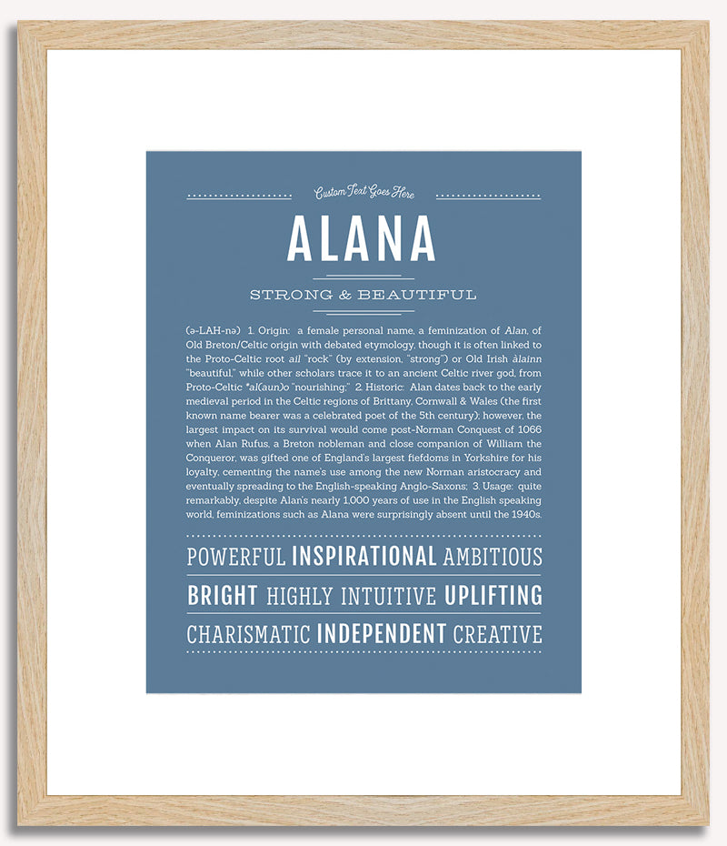 Alana | Name Art Print