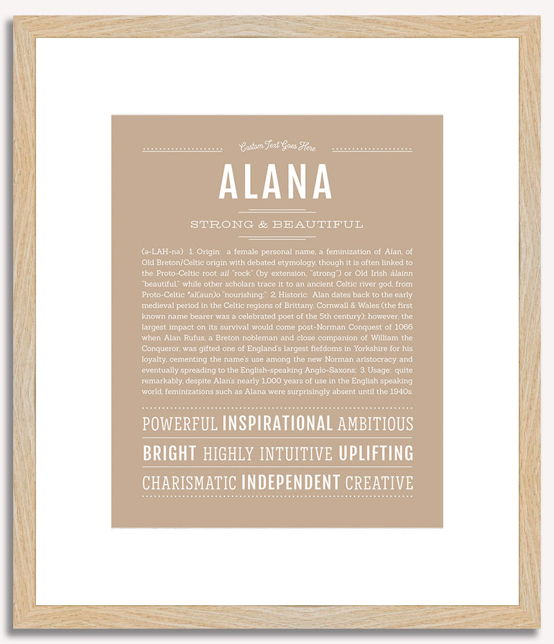 Alana | Name Art Print