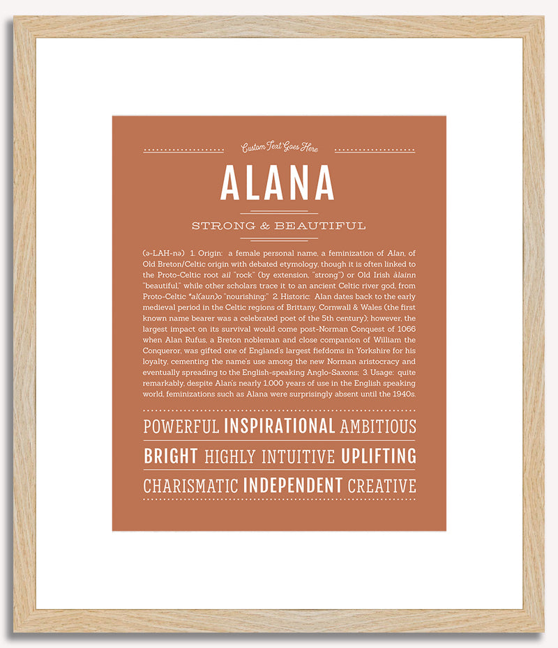 Alana | Name Art Print