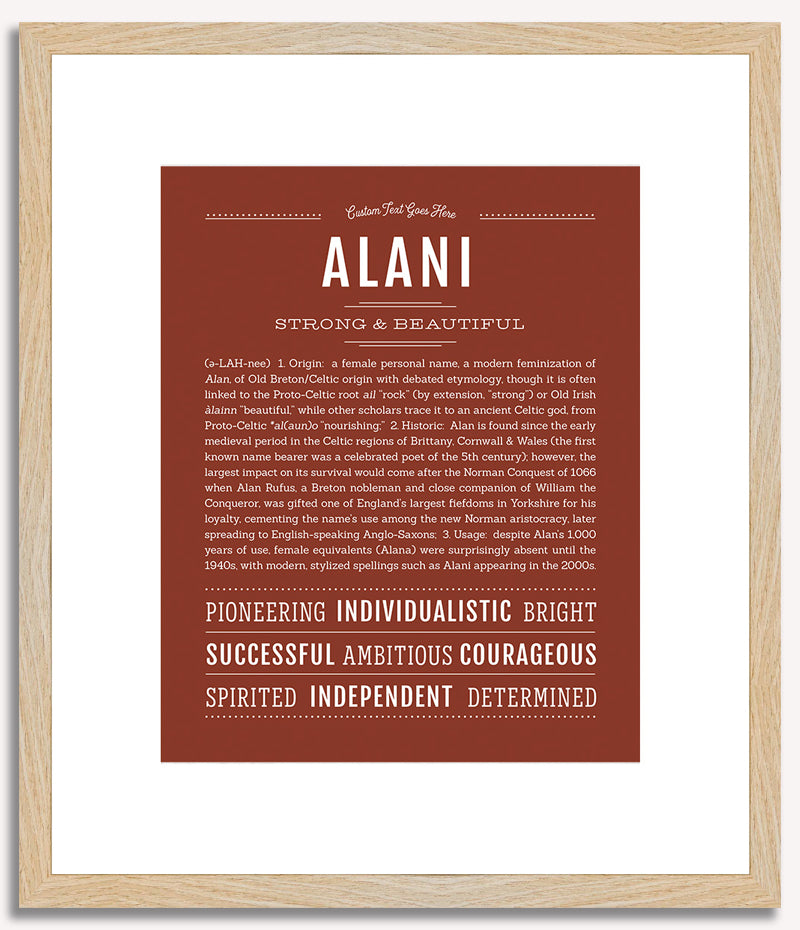 Alani | Name Art Print