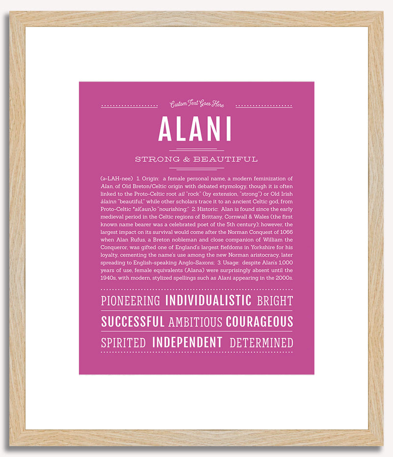 Alani | Name Art Print