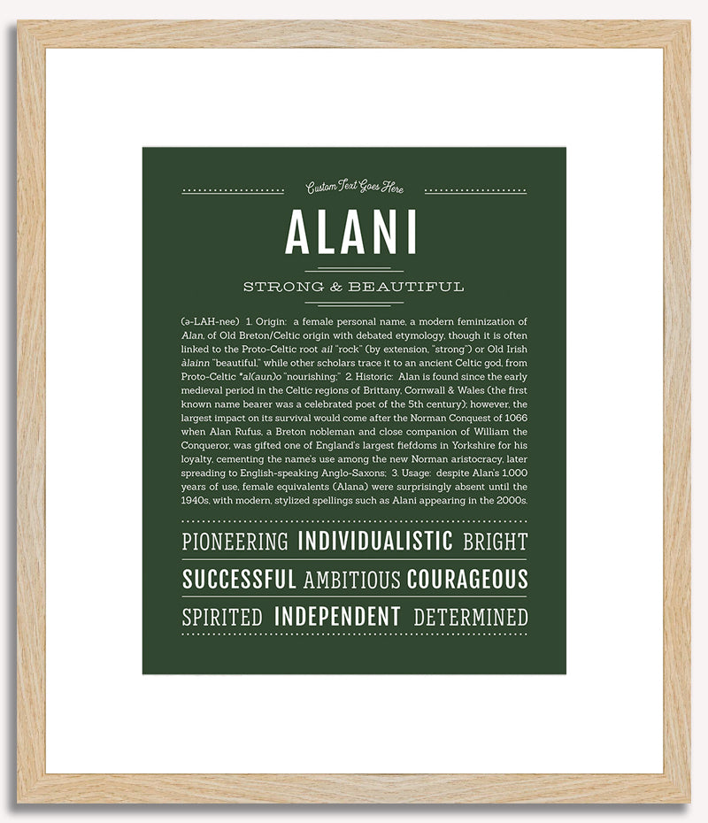 Alani | Name Art Print