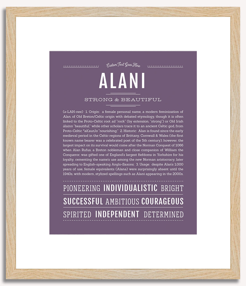 Alani | Name Art Print