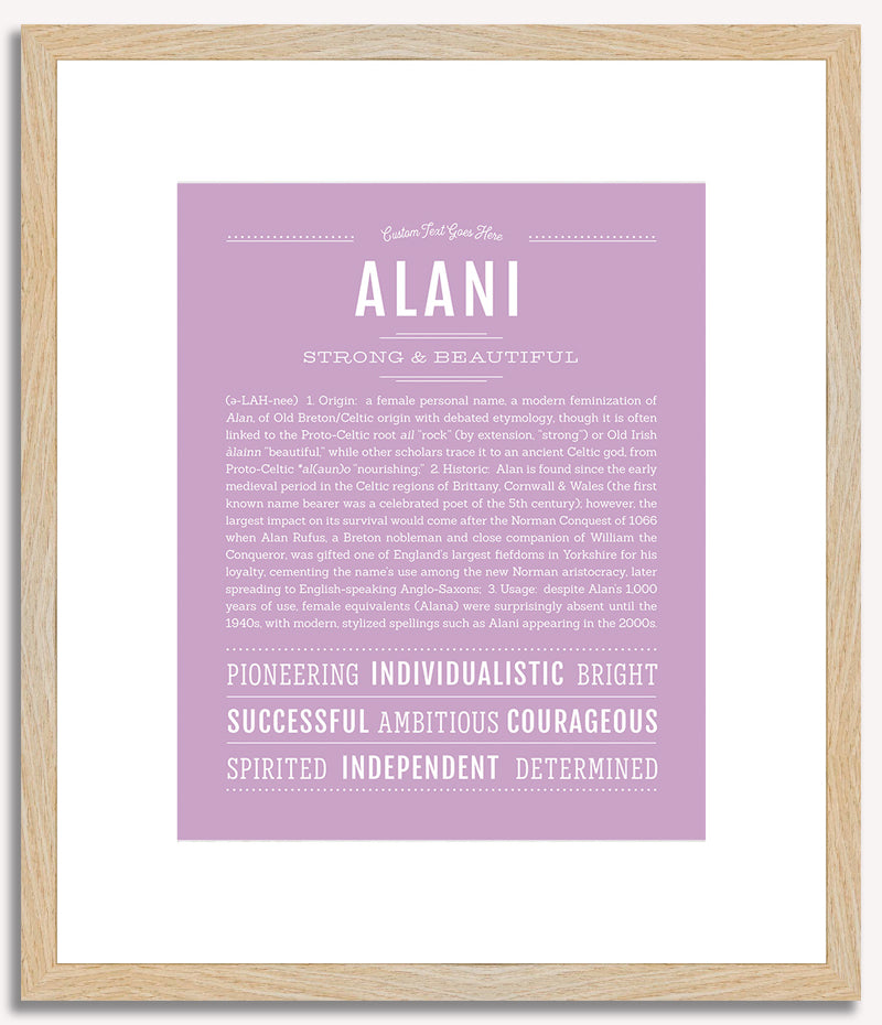 Alani | Name Art Print