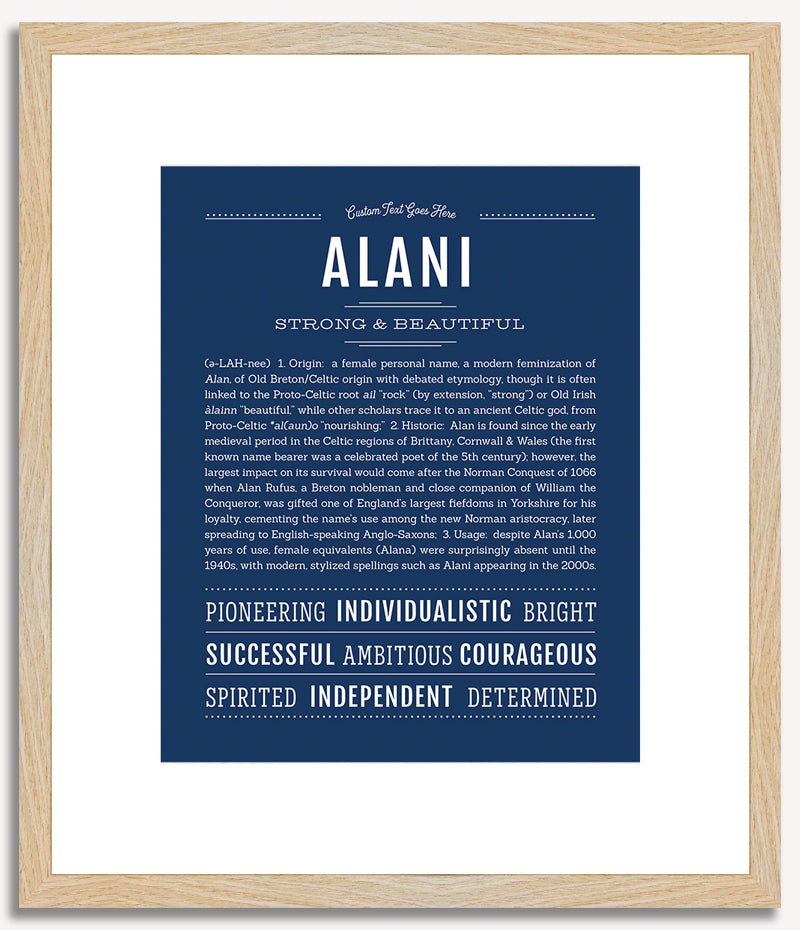 Alani | Name Art Print