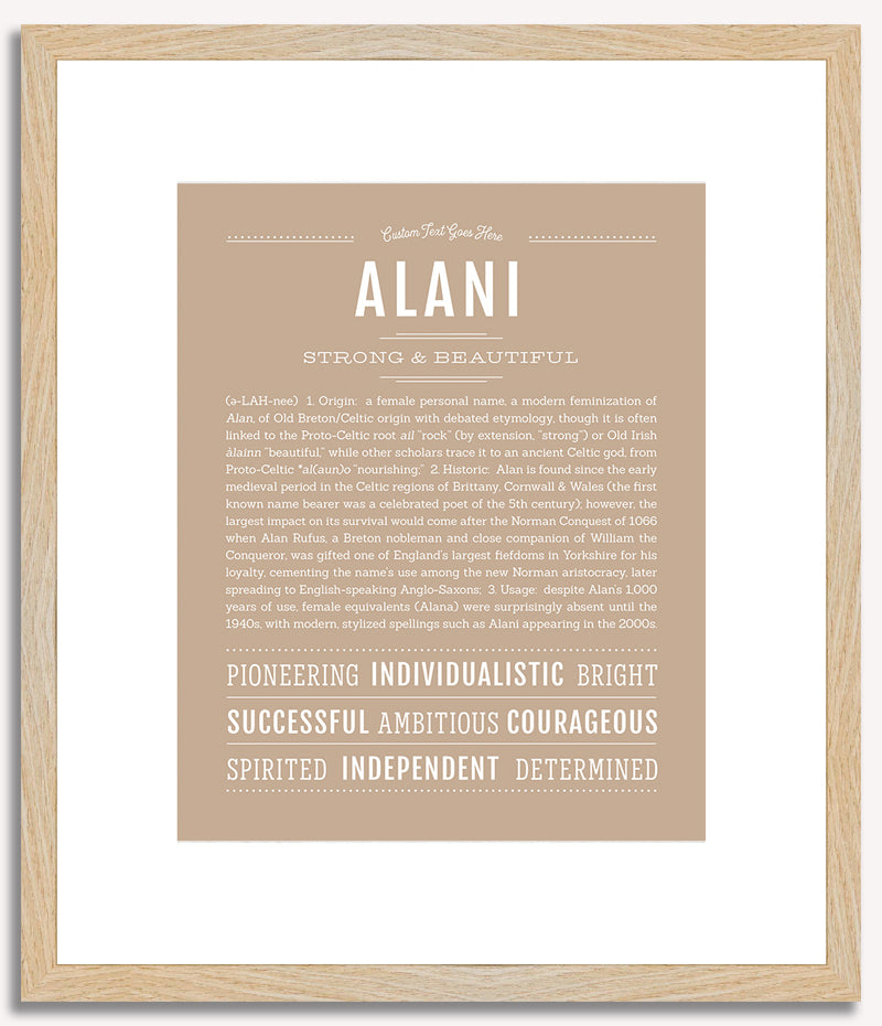 Alani | Name Art Print