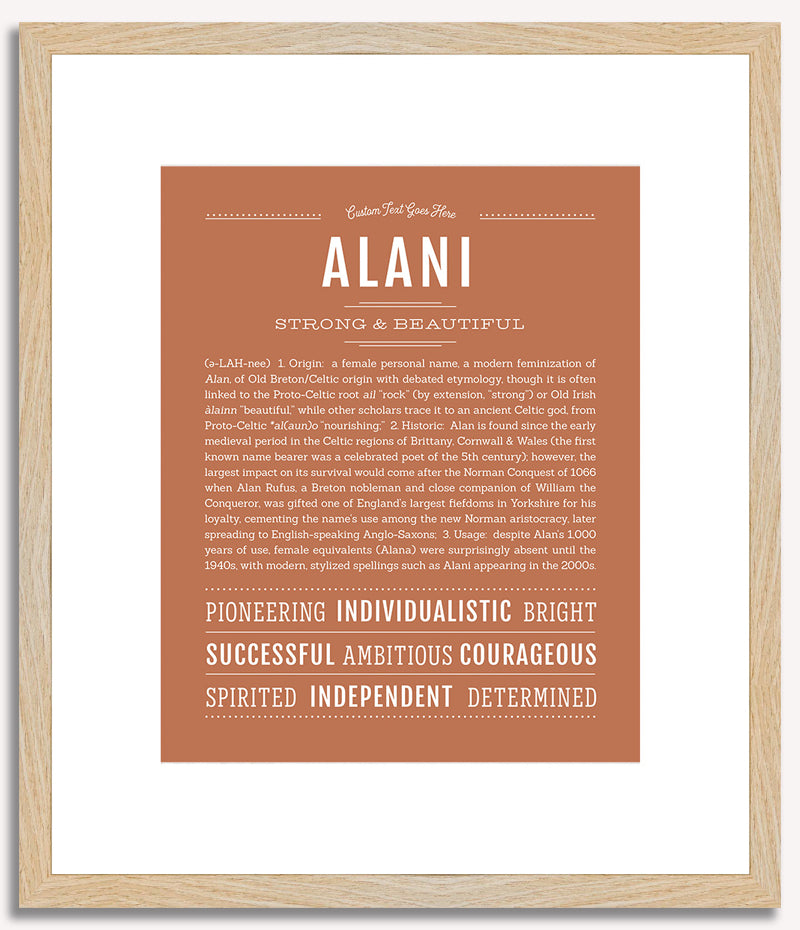 Alani | Name Art Print