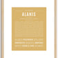 Alanis | Name Art Print