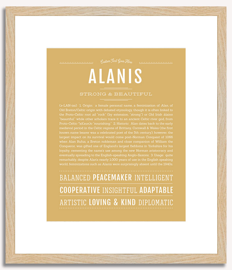 Alanis | Name Art Print