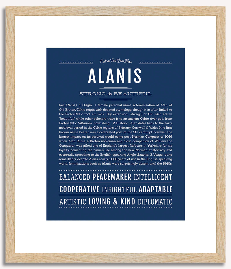 Alanis | Name Art Print