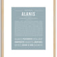 Alanis | Name Art Print