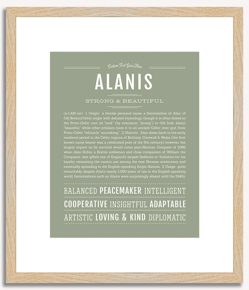 Alanis | Name Art Print