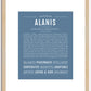 Alanis | Name Art Print