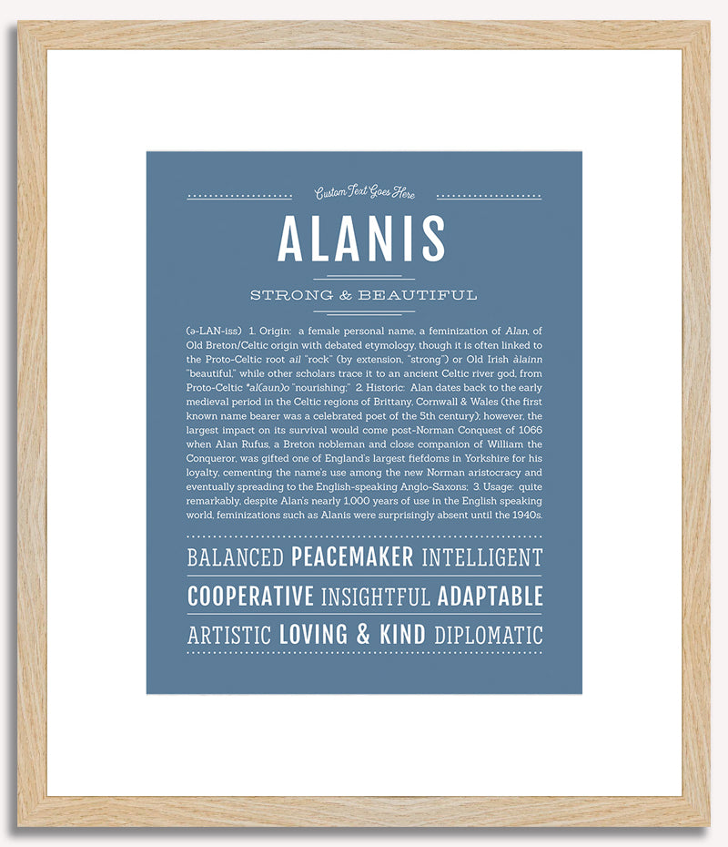 Alanis | Name Art Print