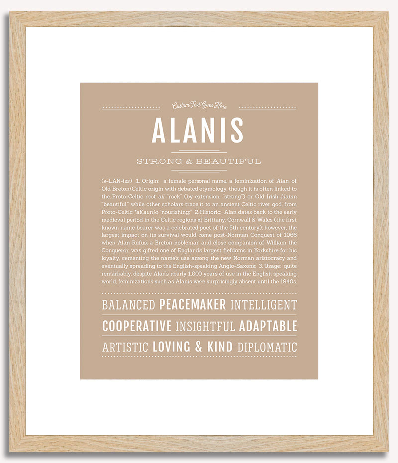 Alanis | Name Art Print