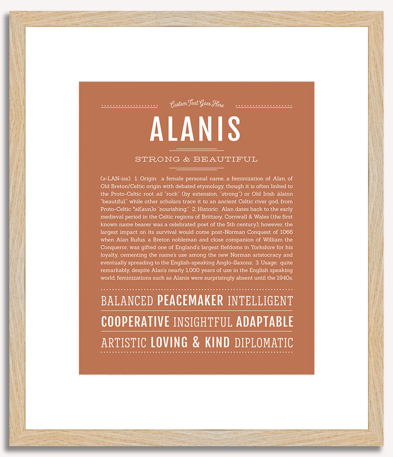 Alanis | Name Art Print