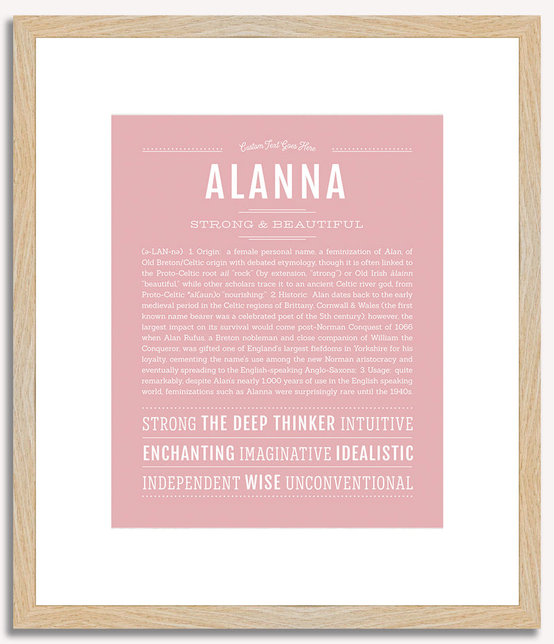 Alanna | Name Art Print