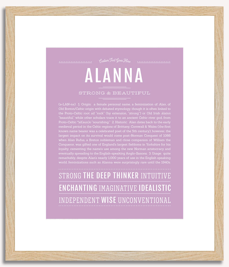 Alanna | Name Art Print