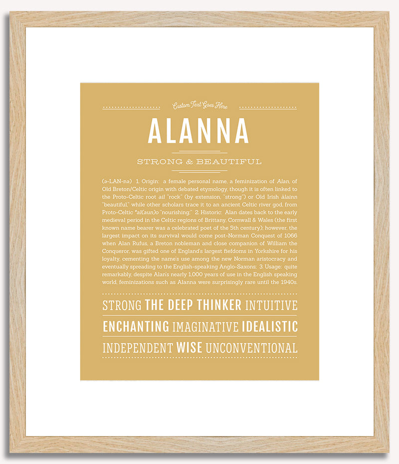 Alanna | Name Art Print