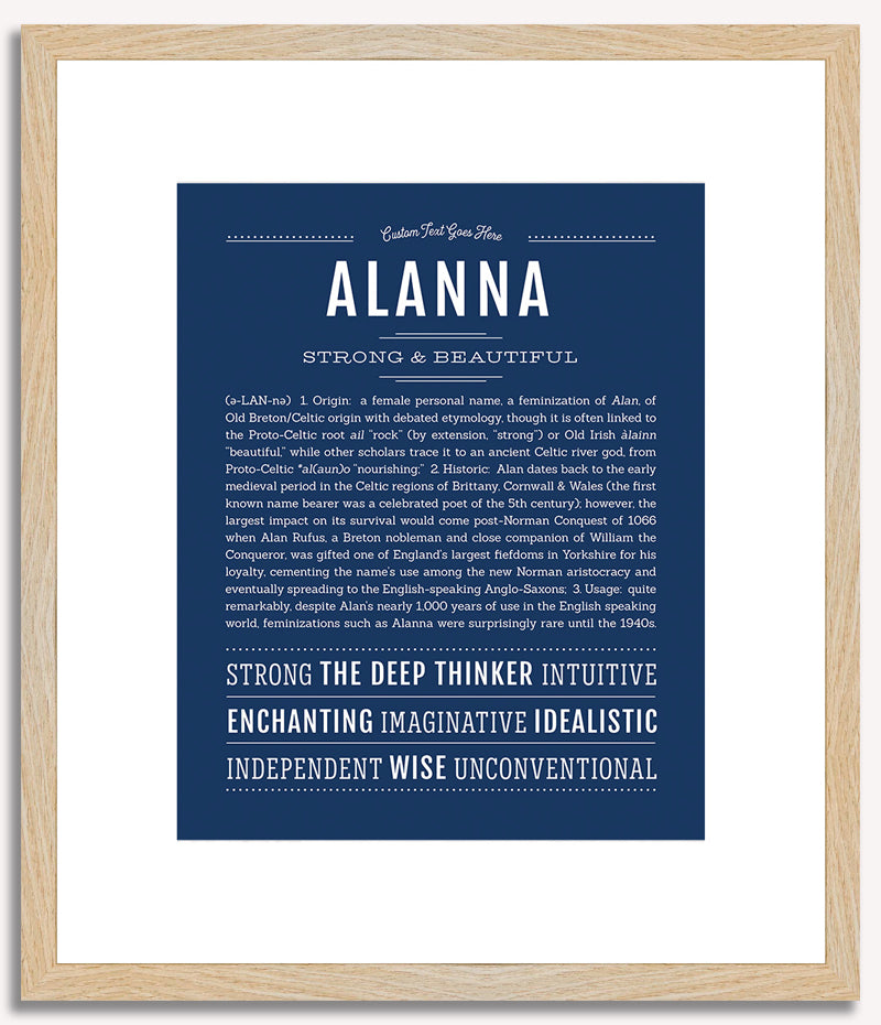 Alanna | Name Art Print