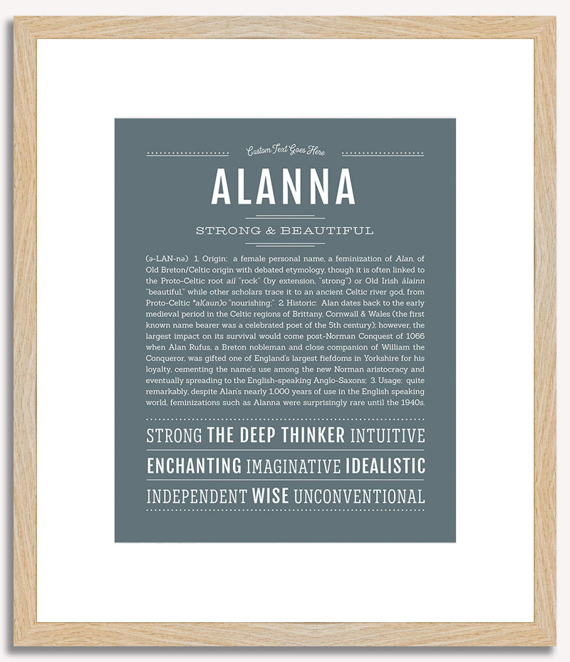 Alanna | Name Art Print