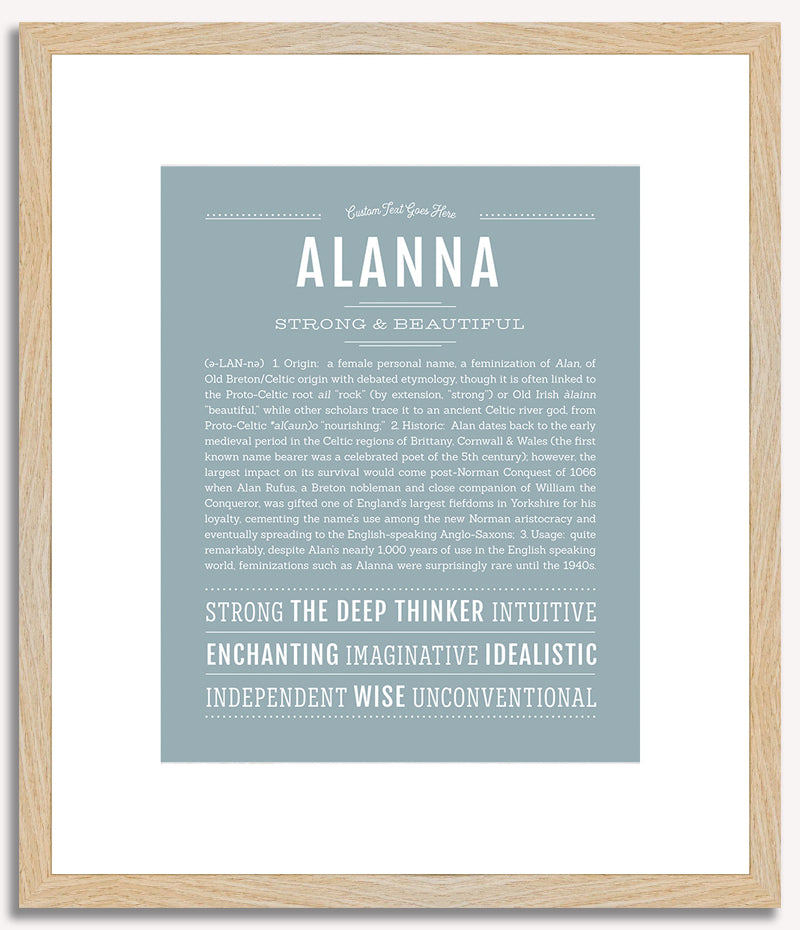 Alanna | Name Art Print