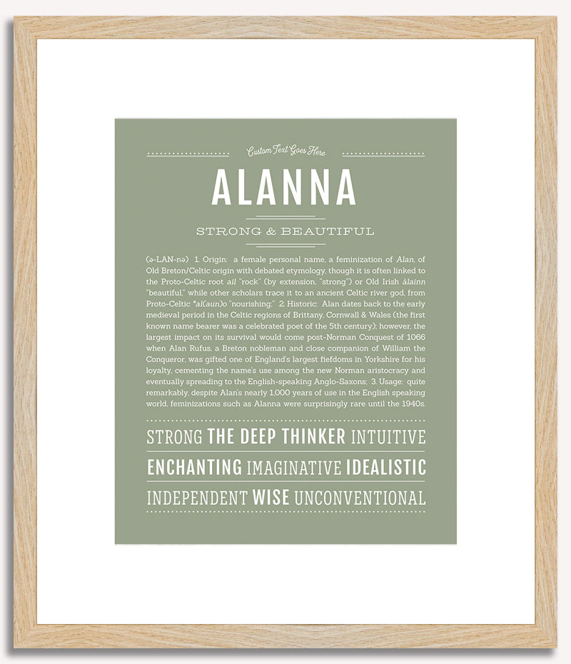 Alanna | Name Art Print