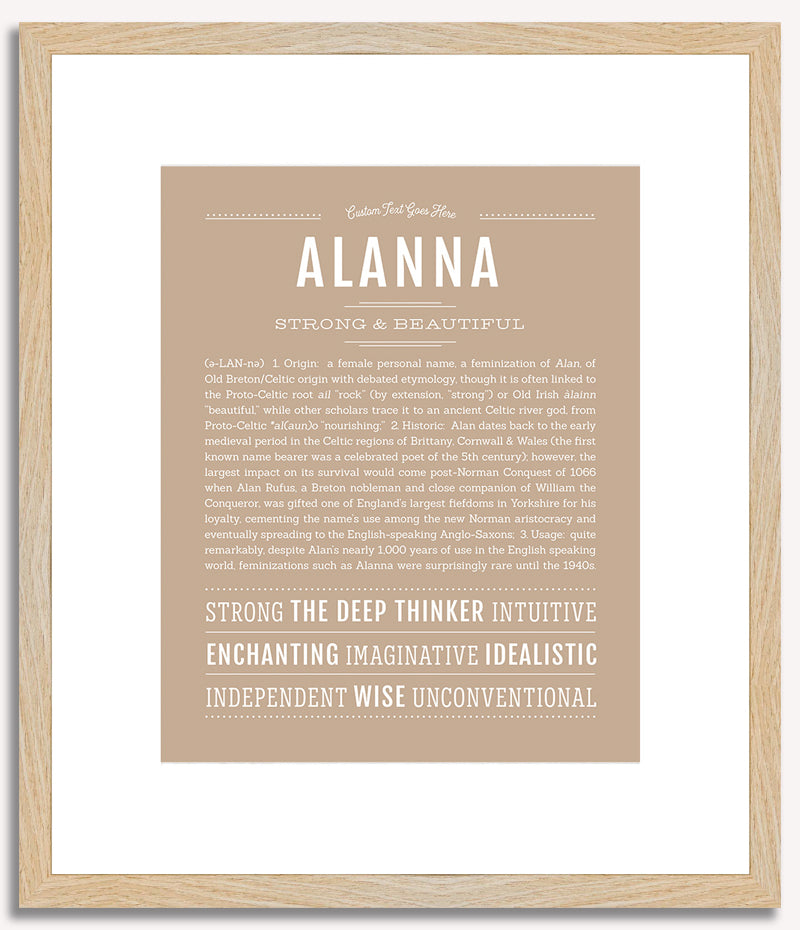 Alanna | Name Art Print