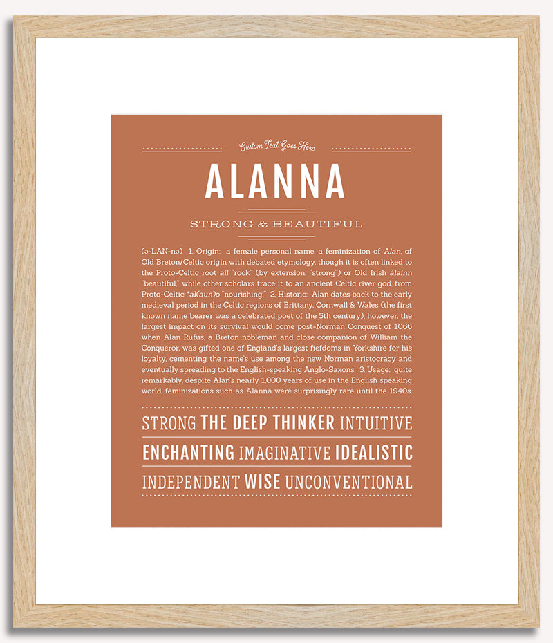 Alanna | Name Art Print