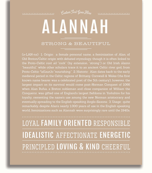 Frame Options | Tan | No Frame