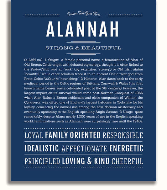 Frame Options | Midnight Blue | No Frame