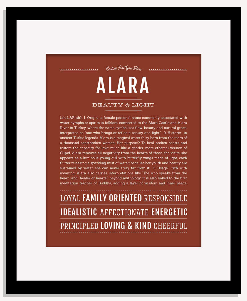 Frame Options | Bordeaux | Maple Frame, Matted